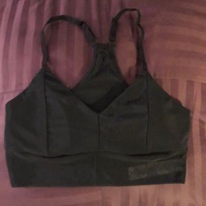 Fabletics black w/mesh back Sports Bra - size M